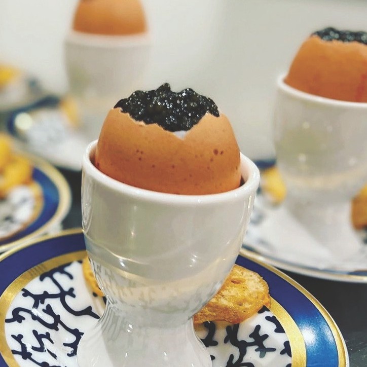 Caviar surprise(oscietra caviar with egg tartar)